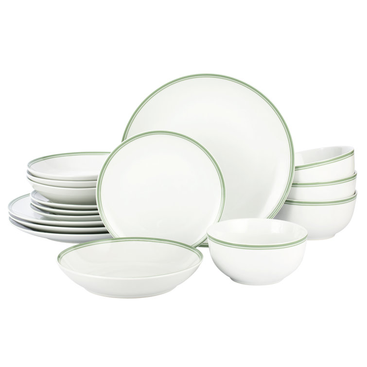 17 Stories Boroff Porcelain China Dinnerware Set of 16 & Reviews